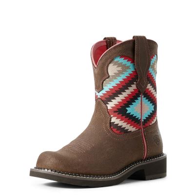 Ariat Western: Fatbaby Heritage Twill Botas Western Mujer - Marrones Oscuro (VNQLY7580)